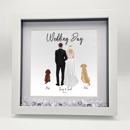 WEDDING COUPLE SUITS WITH DOGS