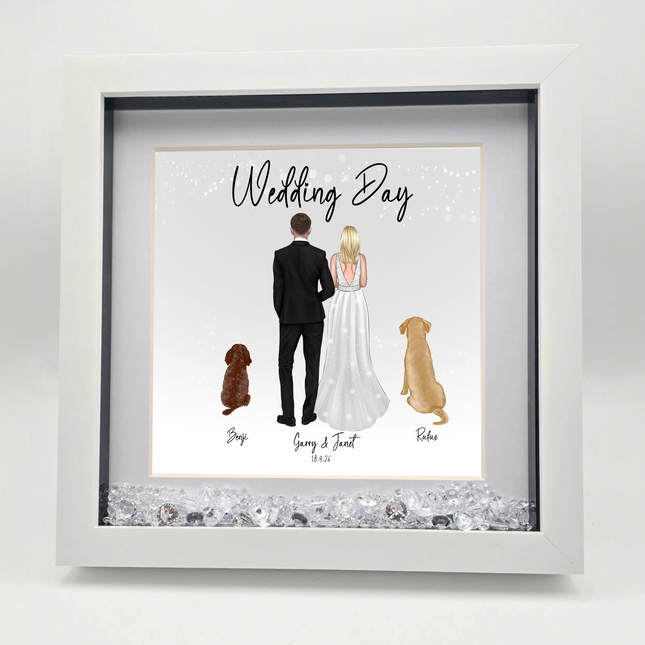 WEDDING COUPLE SUITS WITH DOGS