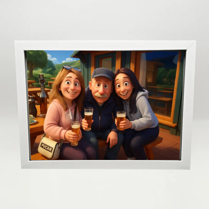 A4 Landscape Frame NO CRYSTALS