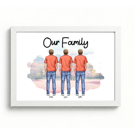 A4 Landscape Frame NO CRYSTALS