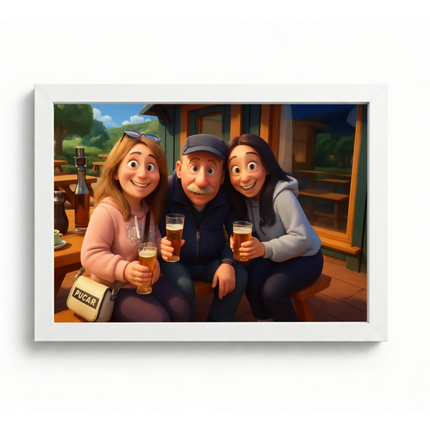 A4 Landscape Frame NO CRYSTALS