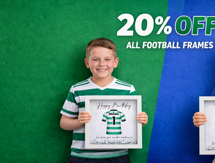 <strong>Personalised Football Frames</strong>